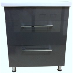 Mobilier baie QUATTRO Taormina ANTHRACITE 70cm lavoar KF4570