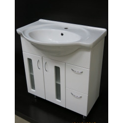 Mobilier de baie Clasic 75 cu usi de sticla cu 7075