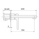 Baterie GAPPO G1017-10 Crom lavoar incorporabil