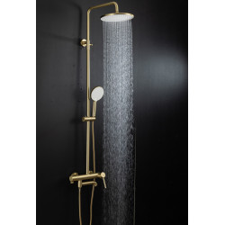 Душевая стойка со смесителем Gappo G2406-3 Satin GOLD