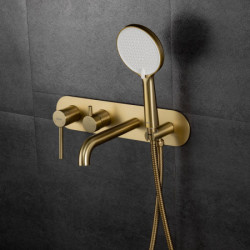 Смеситель встраиваемый для ванны GAPPO G3306-3 Satin GOLD