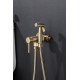 Смеситель с гигиеническим душем Gappo G7206-3 Satin GOLD