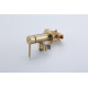 Смеситель с гигиеническим душем Gappo G7206-3 Satin GOLD