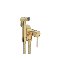 Смеситель с гигиеническим душем Gappo G7206-3 Satin GOLD
