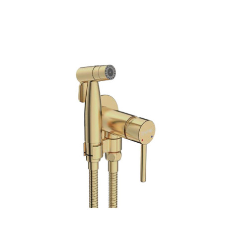 Смеситель с гигиеническим душем Gappo G7206-3 Satin GOLD