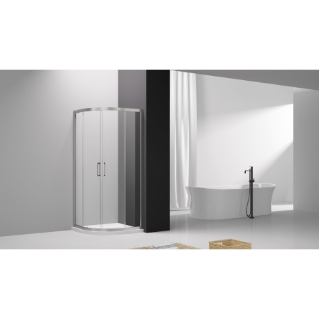 Душевая кабина XACQ 90x 90x200 BRUSHED MATTE NICKLED 6mm