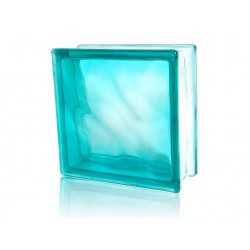 Caramida de sticla Cloudy Turquoise
